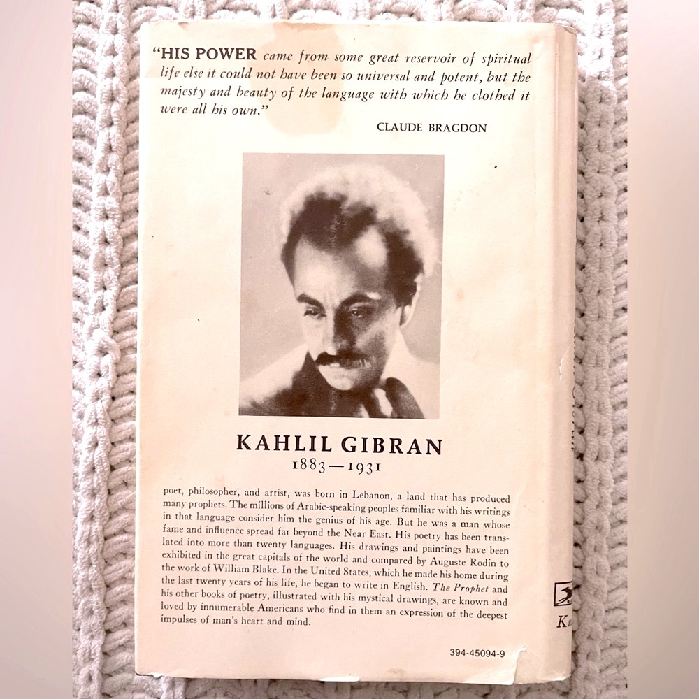 🌹RARE Kahlil Gibran’s “The Wanderer: His Parables and Sayings” 1983 Hardback🌹 - Picture 2 of 15